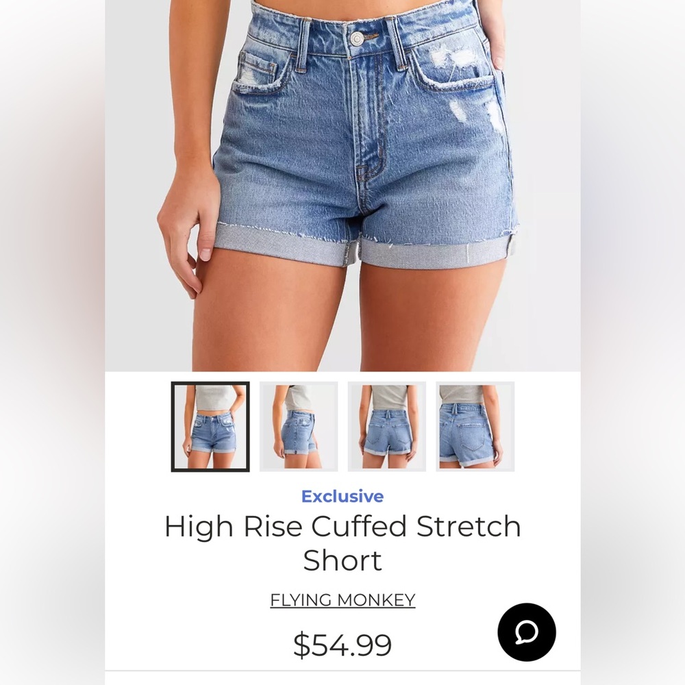 Flying monkey cuffed short